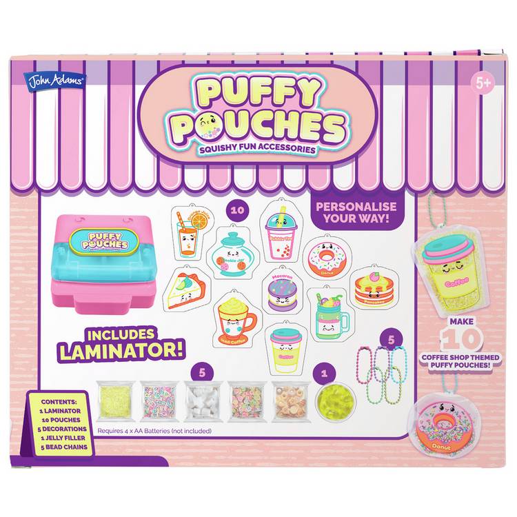 Puffy Pouches coffee shop craft set (British brand)