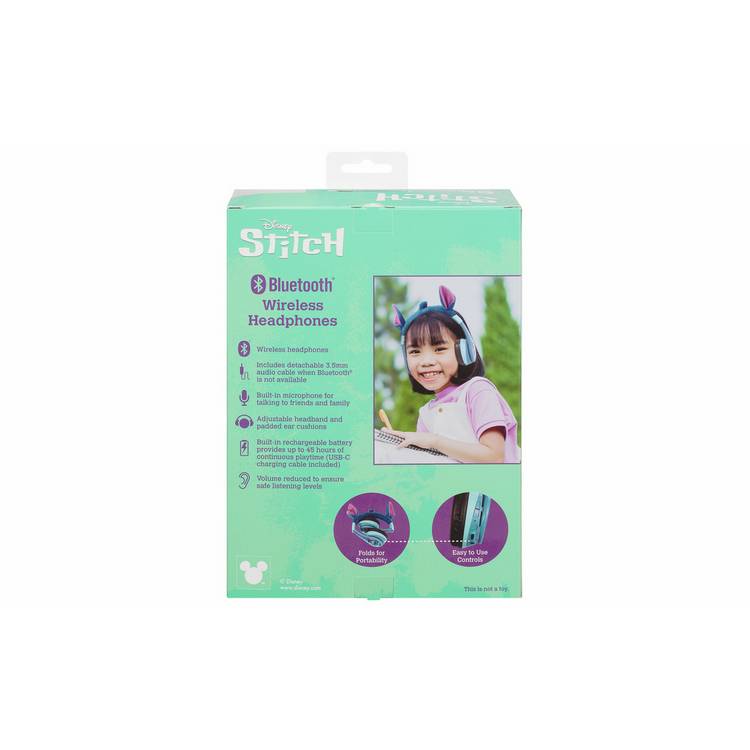 Disney Stitch Bluetooth headphones blue - British product