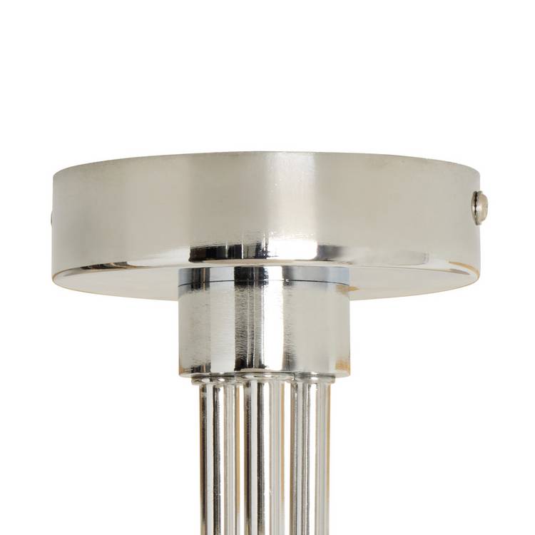 Argos Home 3 light flush ceiling light natural chrome 53cm (British brand)