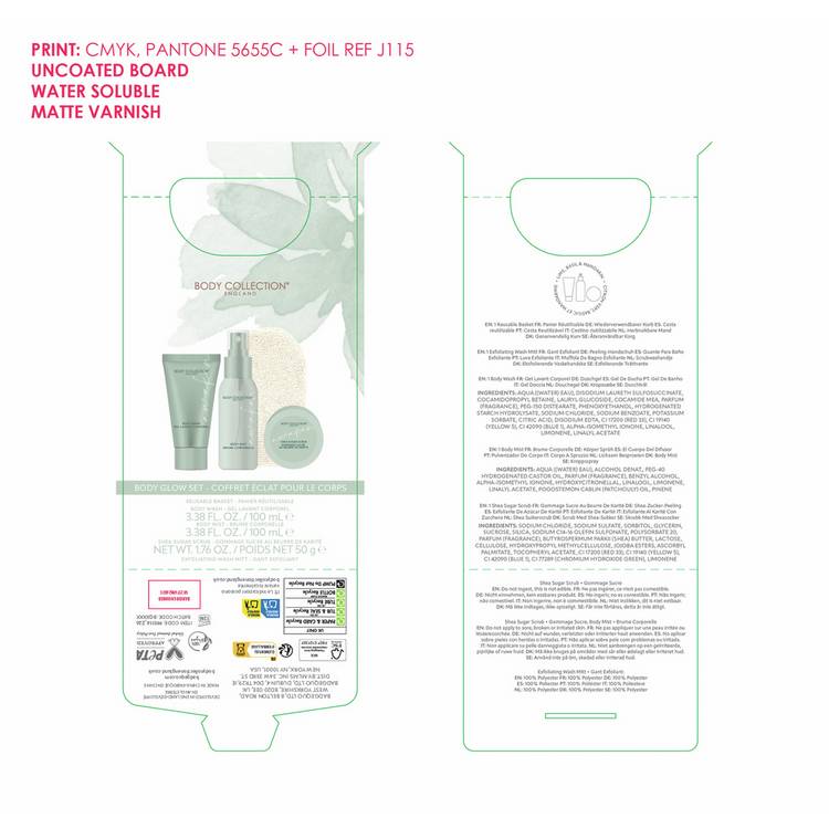 Body Collection Awaken Body Glow Gift Set, UK version