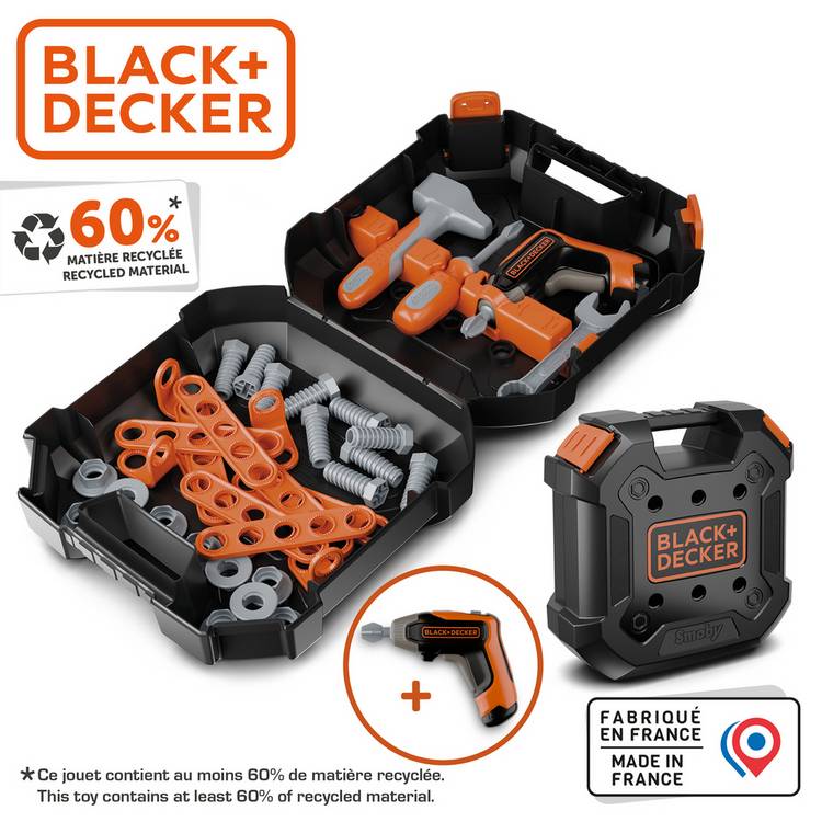 Smoby Black and Decker children's tool case imported from the UK