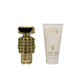 Rabanne Fame Intense fragrance set and body lotion, UK version