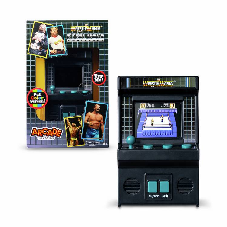 Basic Fun mini classic WWE handheld arcade game (British brand)
