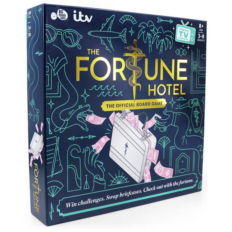 Big Potato Fortune Hotel board game, imported from the UK