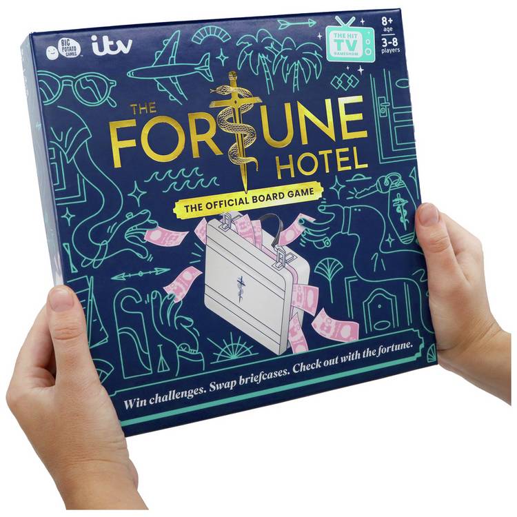 Big Potato Fortune Hotel board game, imported from the UK