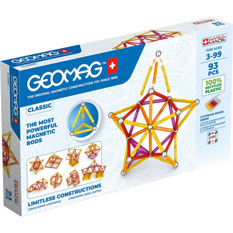 Geomag magnetic building set Classics 93 pieces, imported from the UK