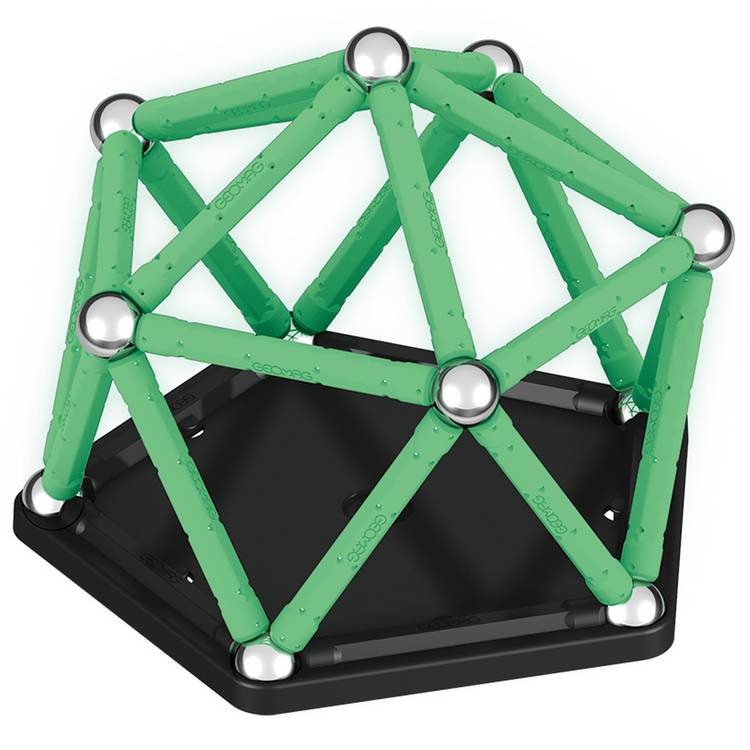Geomag Glow magnetic shapes 42 pieces (British brand)