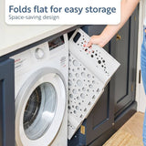 Minky fold flat laundry basket grey, UK version