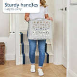 Minky fold flat laundry basket grey, UK version