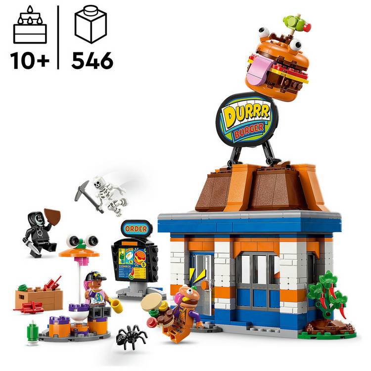 LEGO Fortnite Durrr Burger building set 546 pieces, UK version