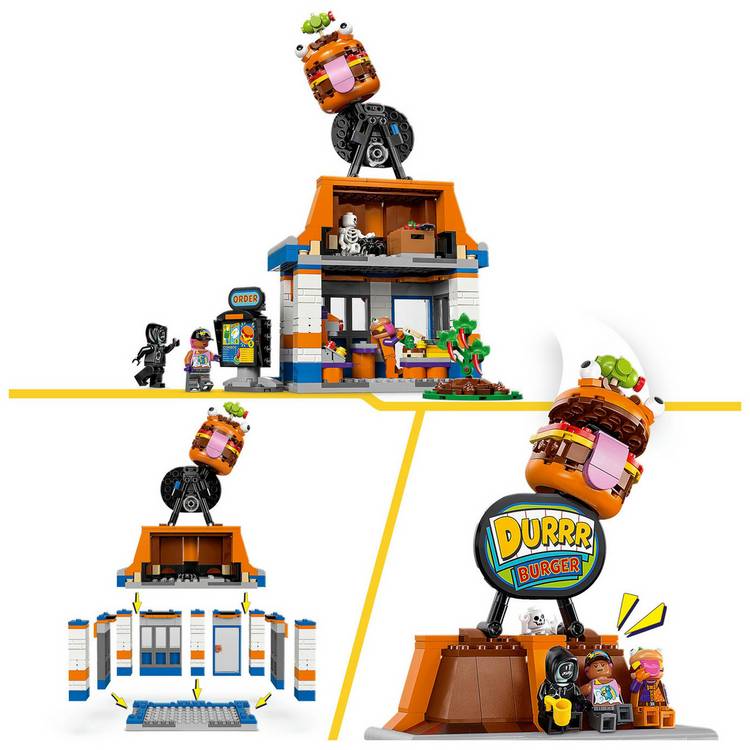 LEGO Fortnite Durrr Burger building set 546 pieces, UK version