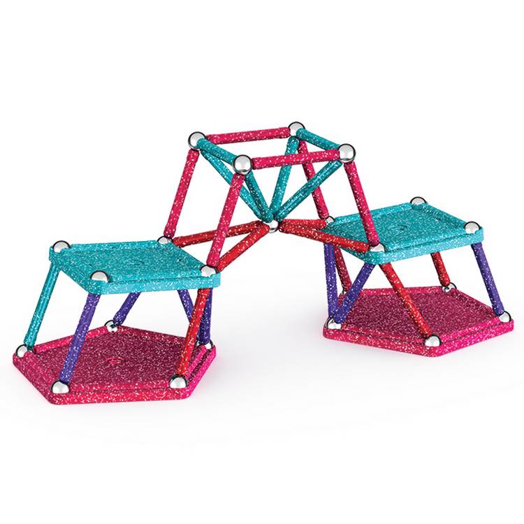 Geomag Glitter Panels magnetic building set 60 pieces (British brand)