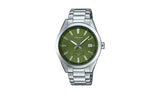 Argos Casio Analogue Green Dial Stainless Steel Bracelet Watch- Buy online at McGrocer