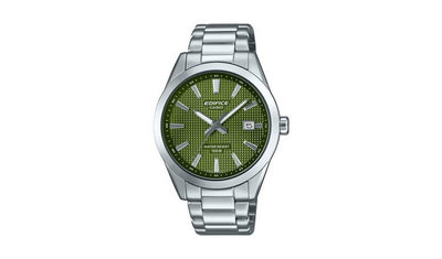 Argos Casio Analogue Green Dial Stainless Steel Bracelet Watch- Buy online at McGrocer