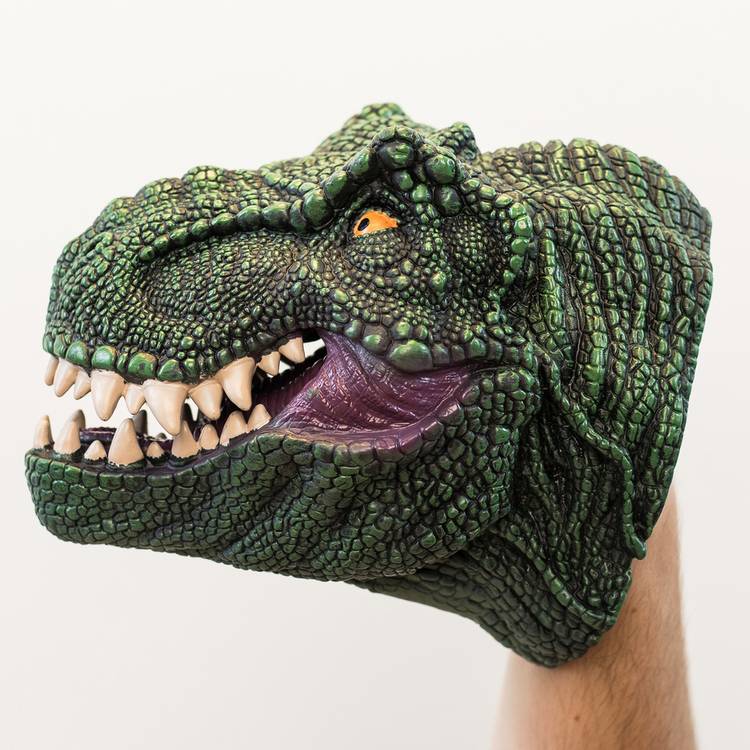 Wild Thingz T-Rex hand puppet, UK version