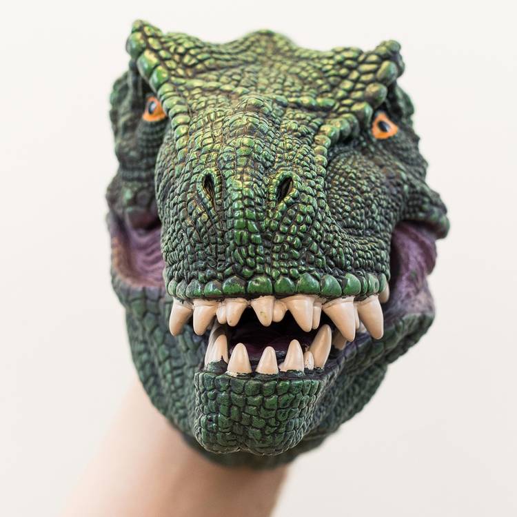 Wild Thingz T-Rex hand puppet, UK version