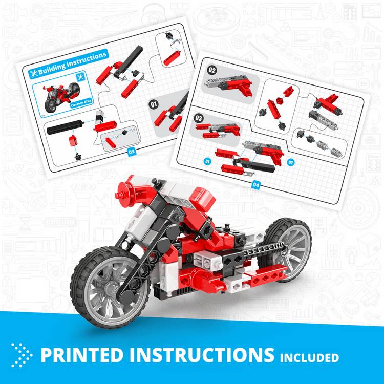 Engino construction set Custom Bike with 5 bonus models (British brand)
