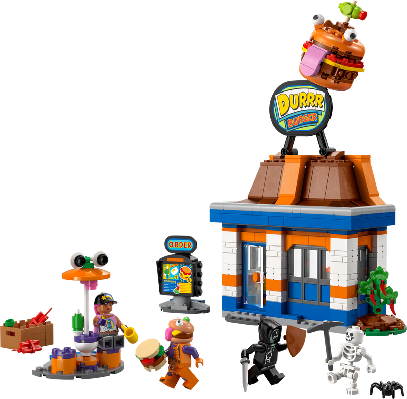 LEGO Fortnite Durrr Burger Restaurant Set, imported from the UK