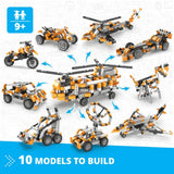 Engino inventor double-blade helicopter building set, UK version