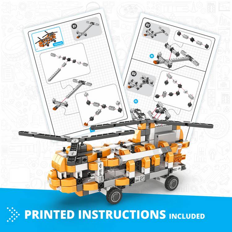 Engino inventor double-blade helicopter building set, UK version