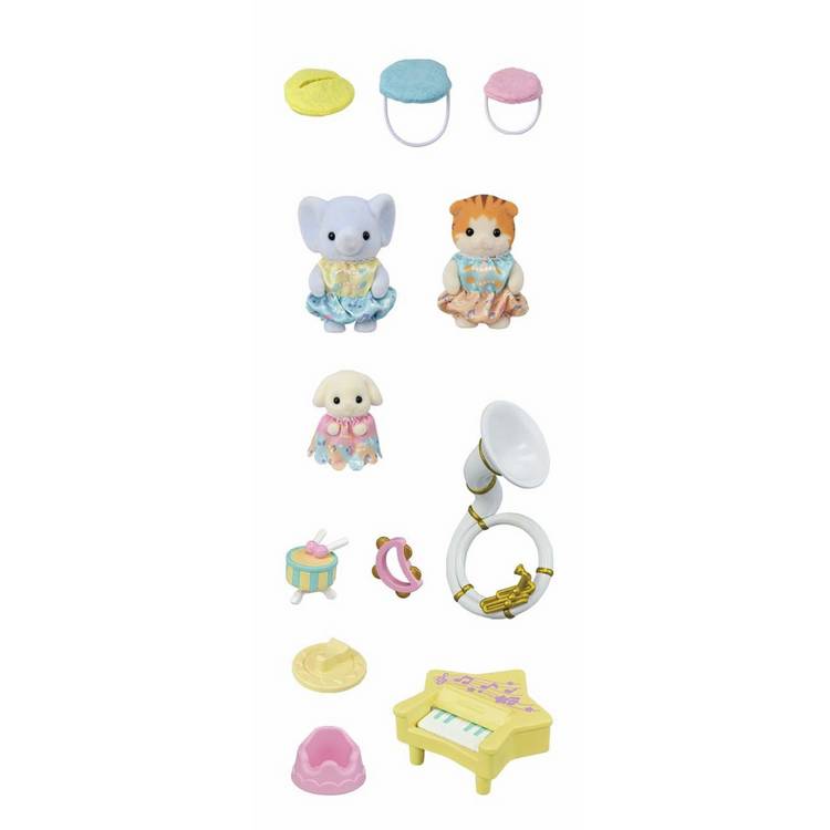 Sylvanian Families Nursery Concert Playset with baby figures (British brand)