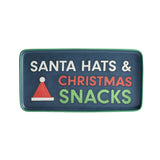 Habitat stoneware serving platter Christmas slogan blue 36.8cm, UK version