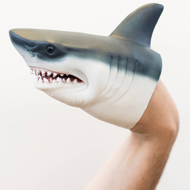 Wild Thingz hand puppet shark, imported from the UK