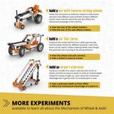 Engino STEM Mechanics wheels axles inclined planes construction set - British product