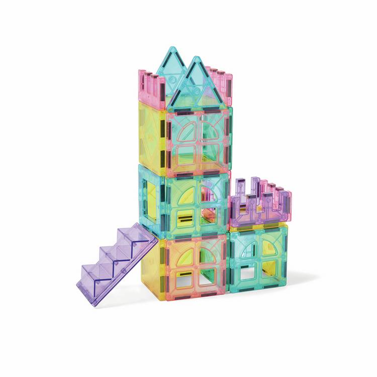 Chad Valley 23-piece magnetic tiles castle set - British product