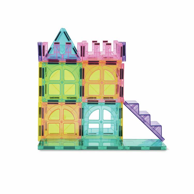 Chad Valley 23-piece magnetic tiles castle set - British product