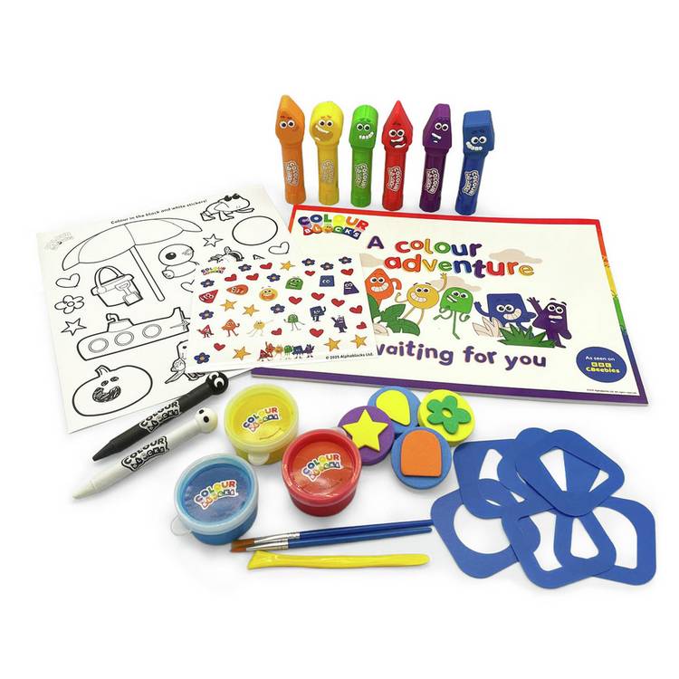 Colourblocks Activity Set with paint sticks and stencils, UK version