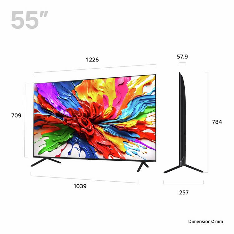 LG QNED92 MiniLED 55 inch 4K Smart TV, UK version