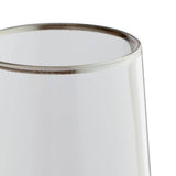Argos Home silver rim champagne glasses set of 4, imported from the UK