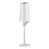Argos Home silver rim champagne glasses set of 4, imported from the UK