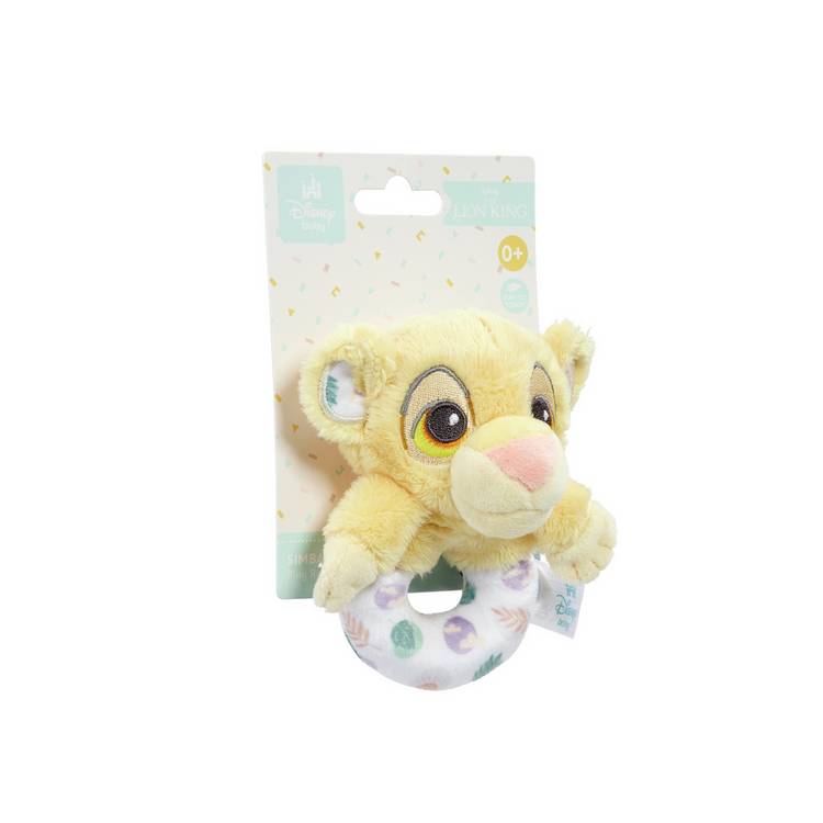 Lion King baby gift set with Simba plush rattle and comforter, UK version