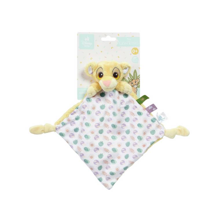 Lion King baby gift set with Simba plush rattle and comforter, UK version