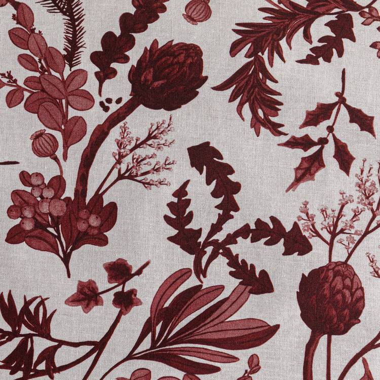 Argos Home burgundy foliage print bedding set single (British brand)