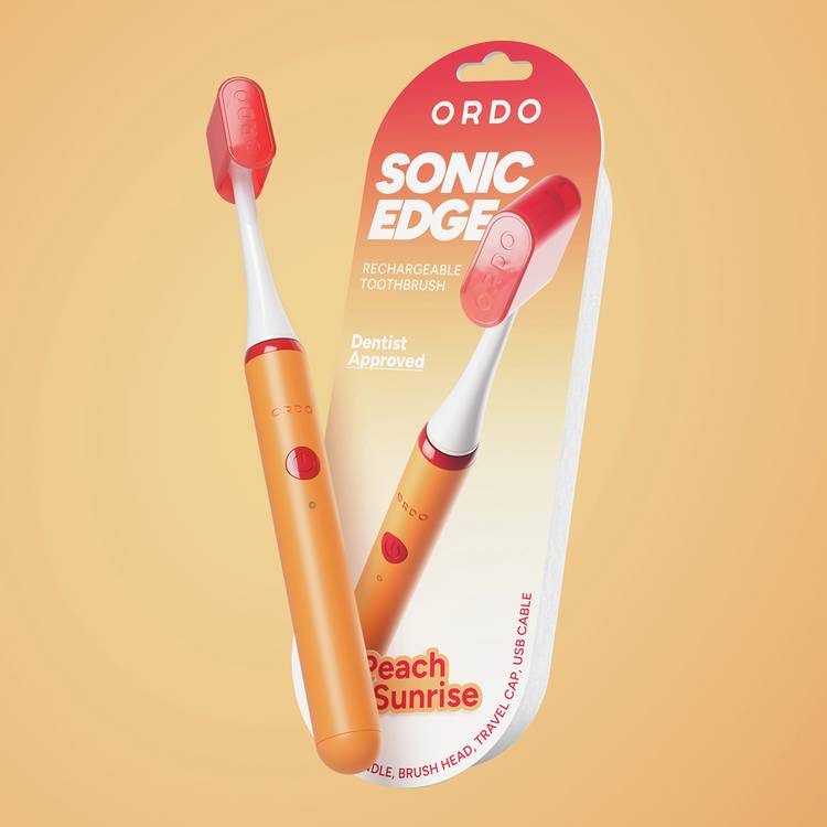 Ordo Sonic Edge electric toothbrush peach sunrise, UK version