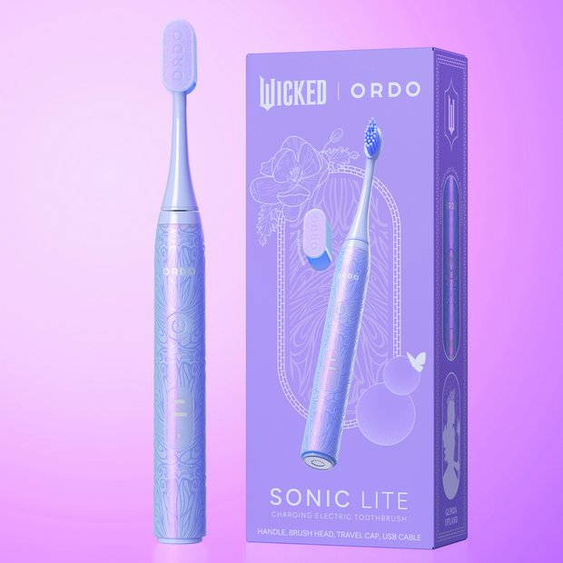 Ordo Sonic Lite Wicked Glinda electric toothbrush, imported from the UK