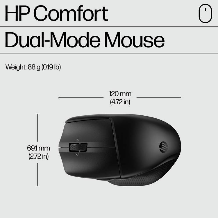 HP Comfort Dual-Mode wireless keyboard and mouse combo (British brand)