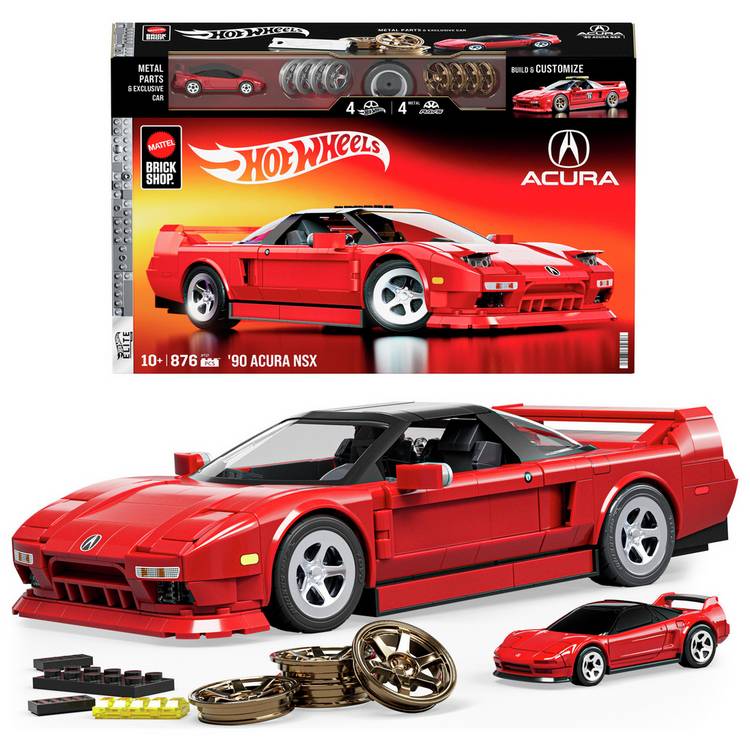 Mattel building kit '90 Acura NSX 876-piece, UK version