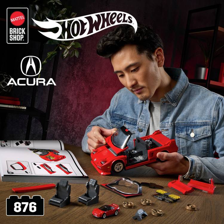 Mattel building kit '90 Acura NSX 876-piece, UK version