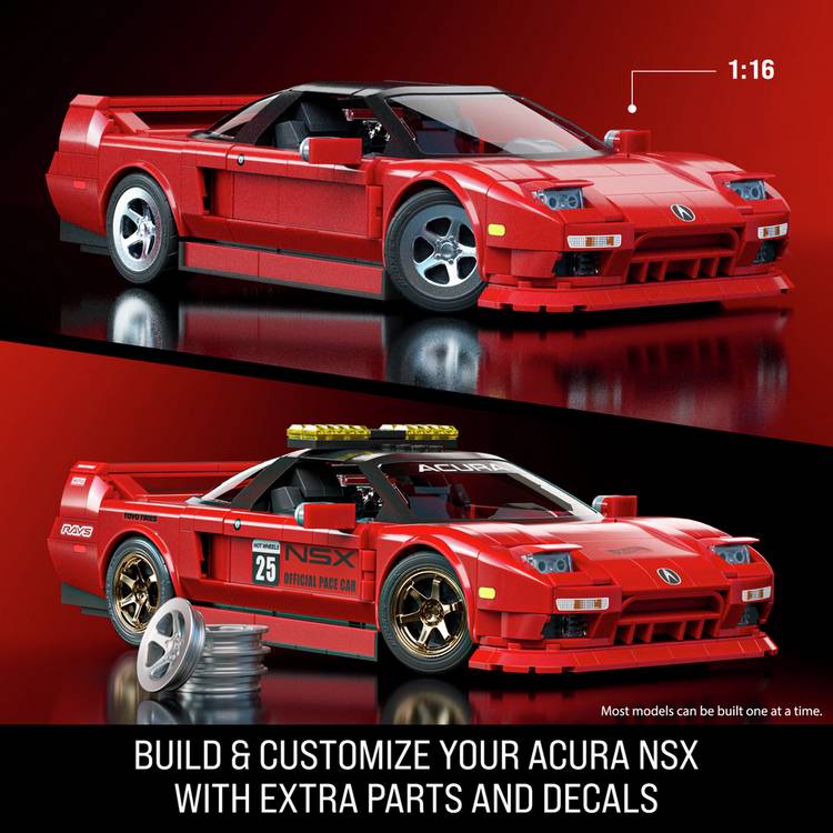 Mattel building kit '90 Acura NSX 876-piece, UK version