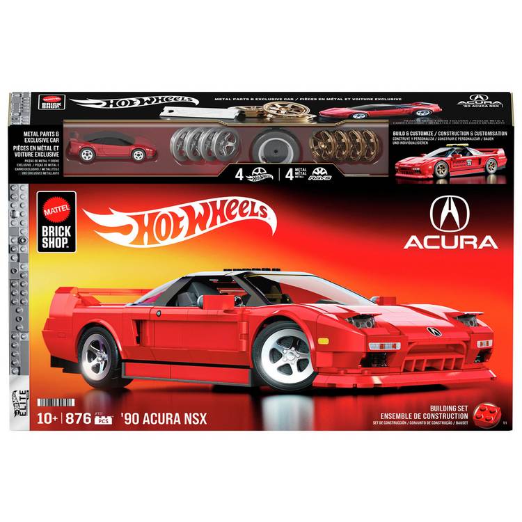 Mattel building kit '90 Acura NSX 876-piece, UK version