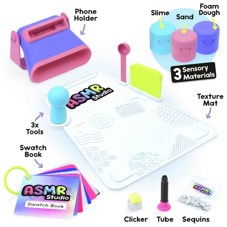 ASMR studio kit with phone holder and compounds (British brand)