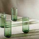 Argos Habitat Green Wide Ribbed Set of 4 Hi Ball Glasses- Buy online at McGrocer