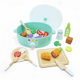 Chad Valley wooden slow cooker playset, UK version