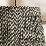 Pacific black mushroom pleat lampshade 30cm (British brand)