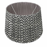 Pacific black mushroom pleat lampshade 30cm (British brand)