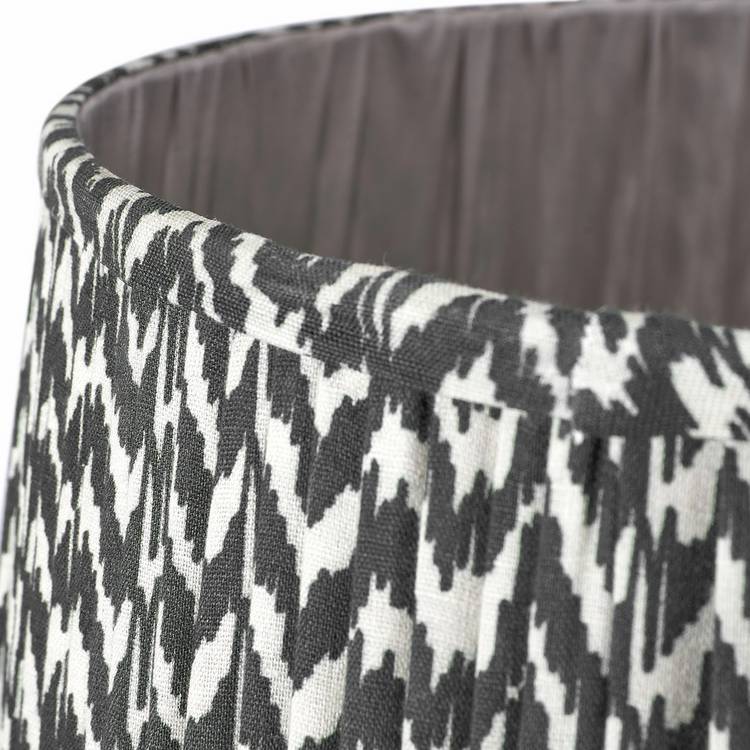 Pacific black mushroom pleat lampshade 30cm (British brand)